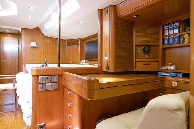 Interni del Nautor Swan 77