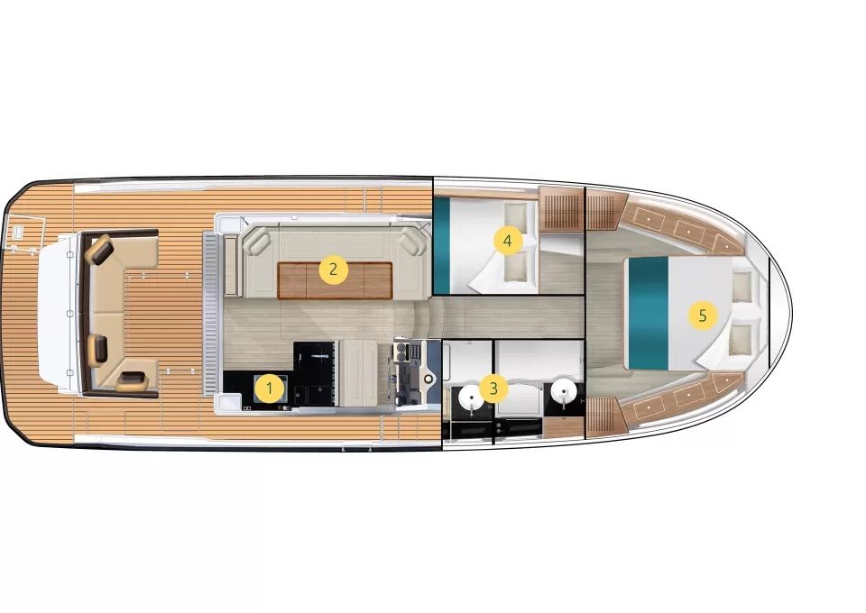 2 cabins & 2 bathrooms