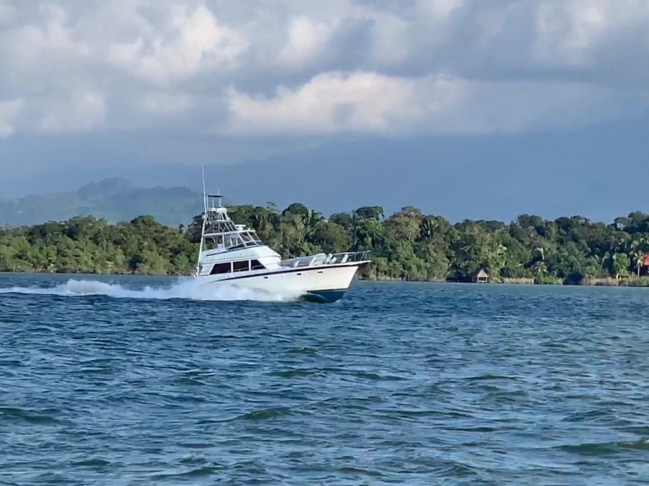 Außenbereich der Hatteras 50 Convertible