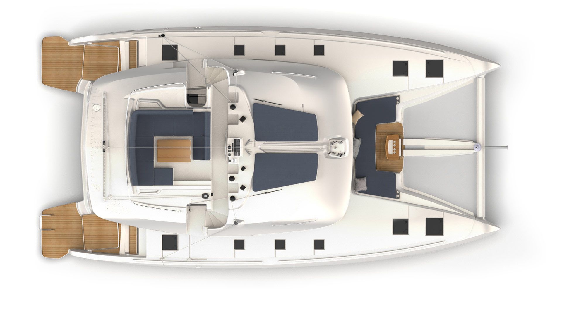 4-Cabin, 3-Head Layout