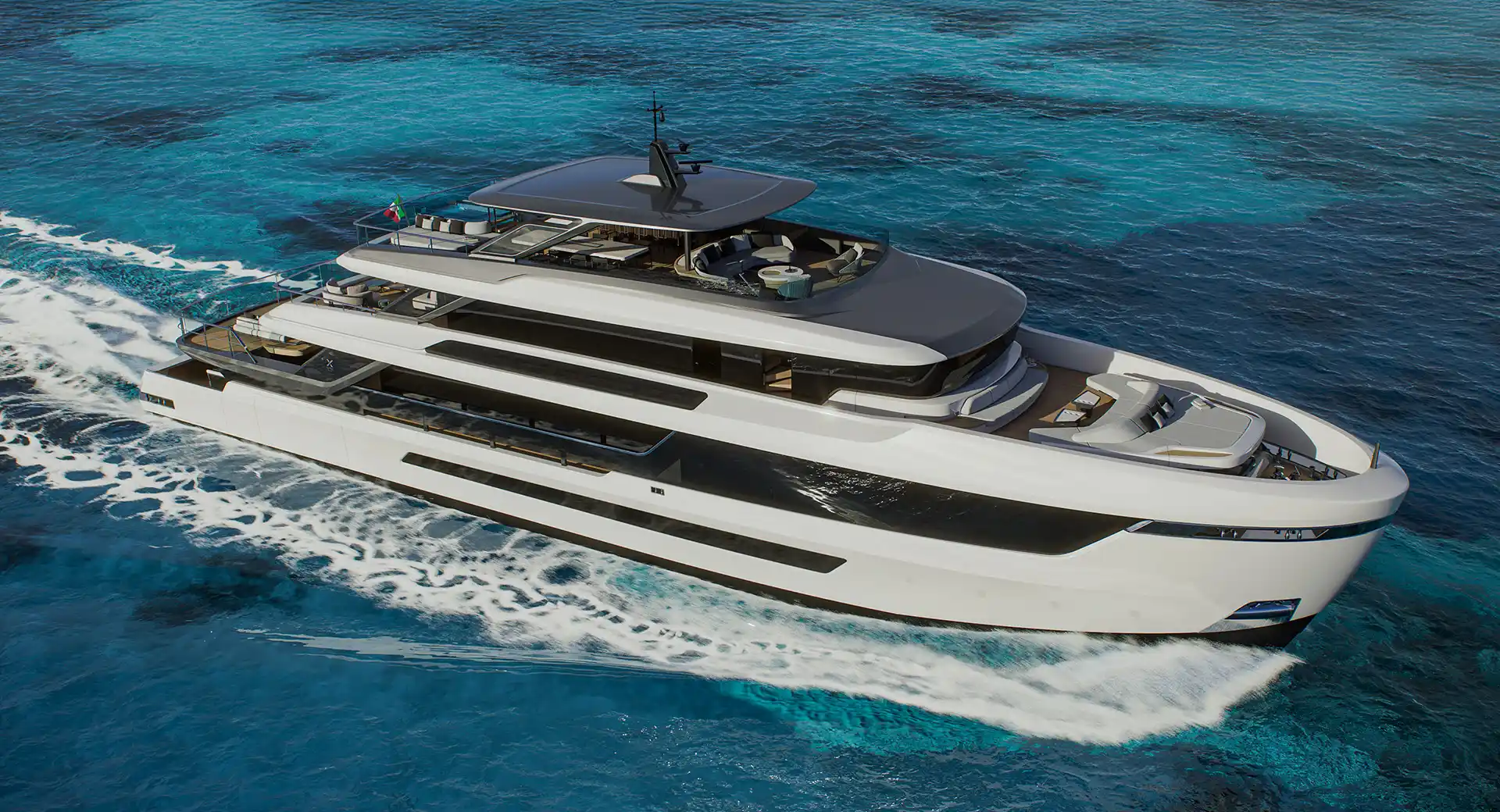 Exterior del Extra Yachts X130 Triplex