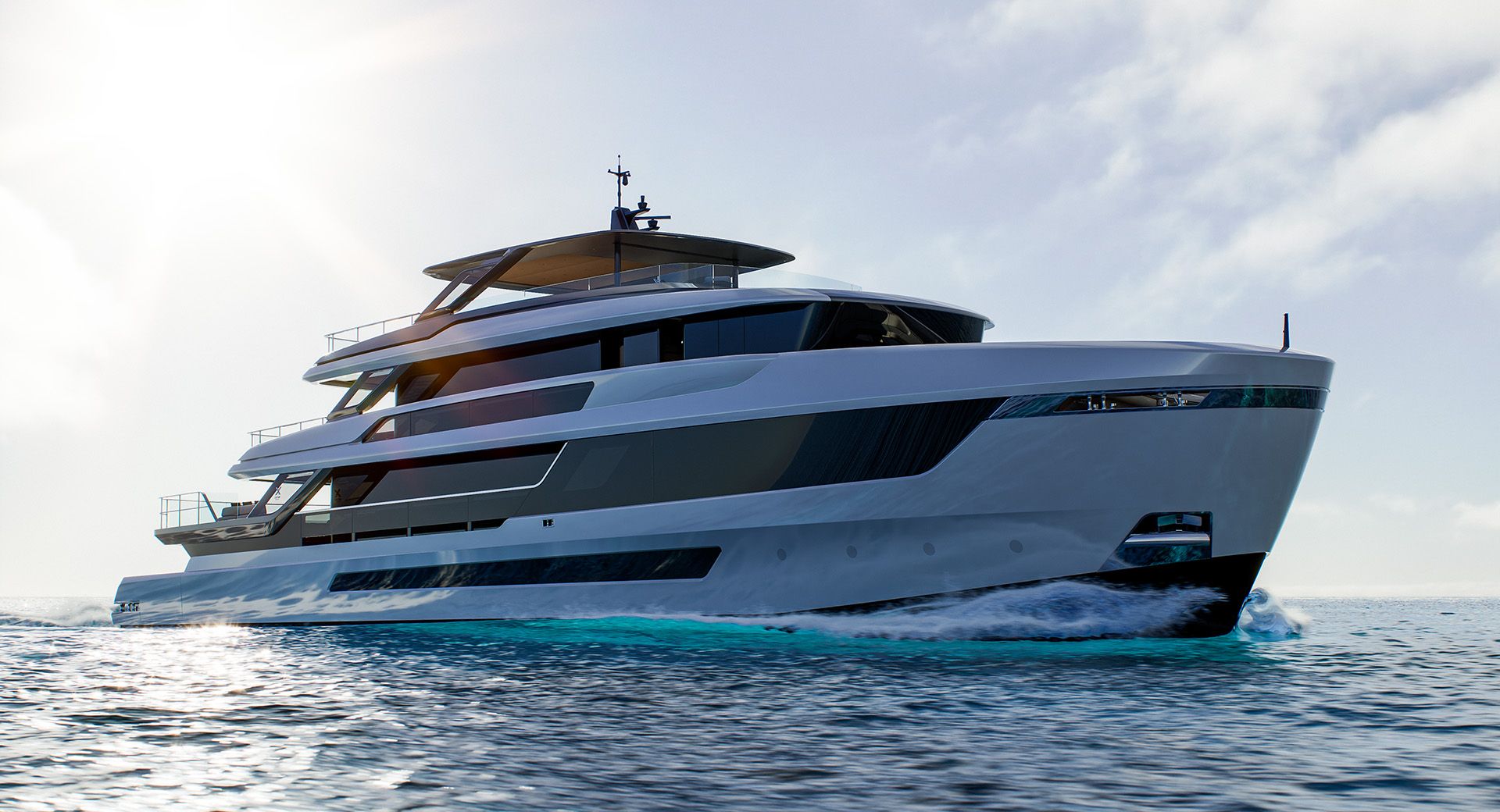 Exterior del Extra Yachts X130 Triplex