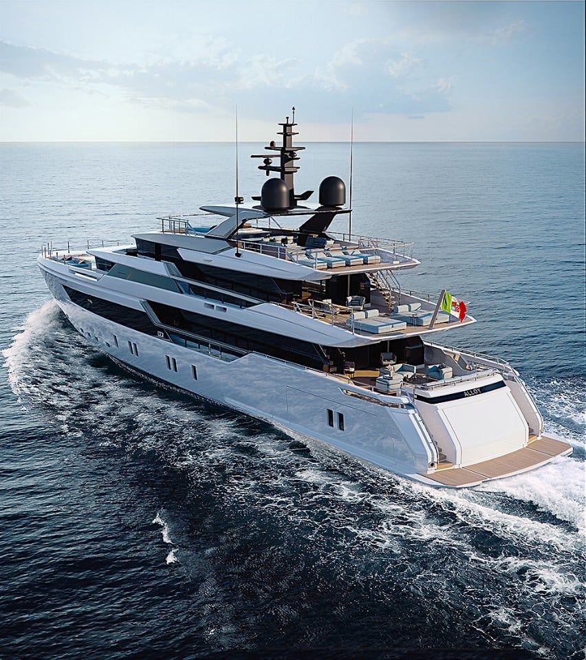 Außenbereich der Sanlorenzo 44 Alloy
