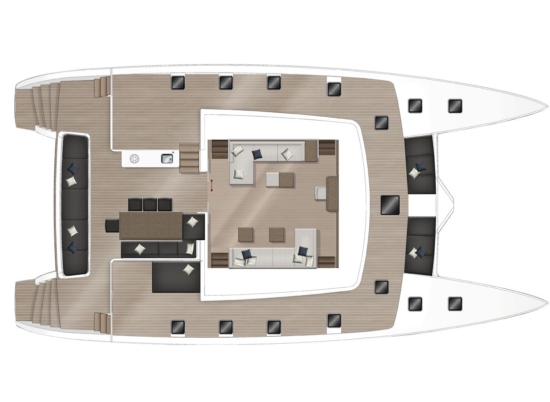 5-Cabin Layout + Galley