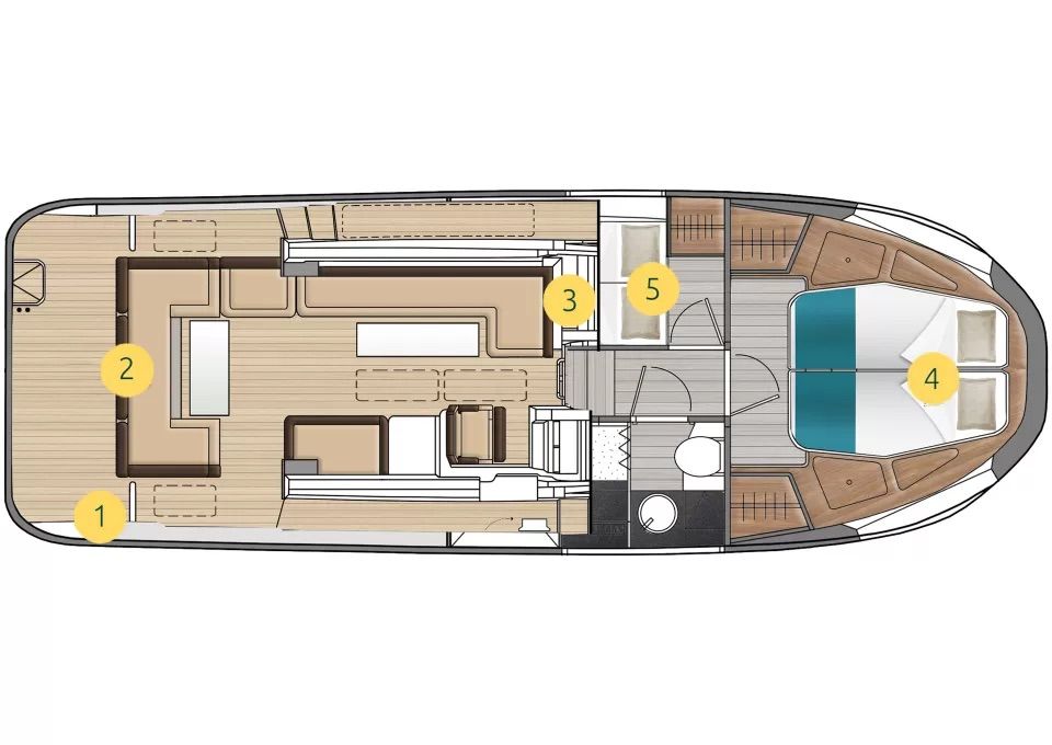 2 cabins & 1 bathroom