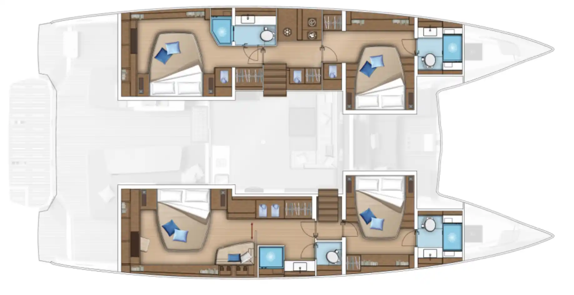 4-Cabin Layout