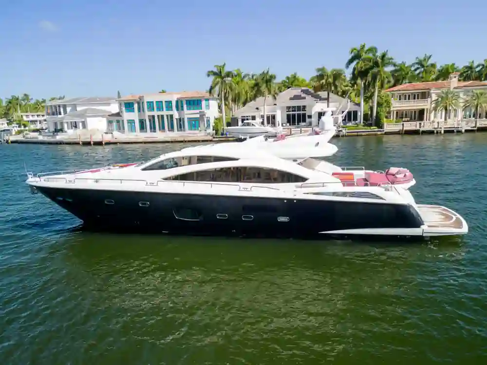 2013 Sunseeker Predator 84 for sale, on display at FLIBS 2026