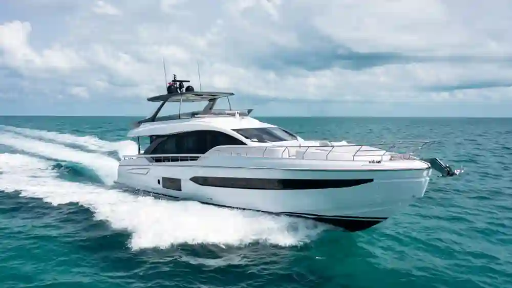 2022 Azimut Fly 78 for sale, on display at FLIBS 2026