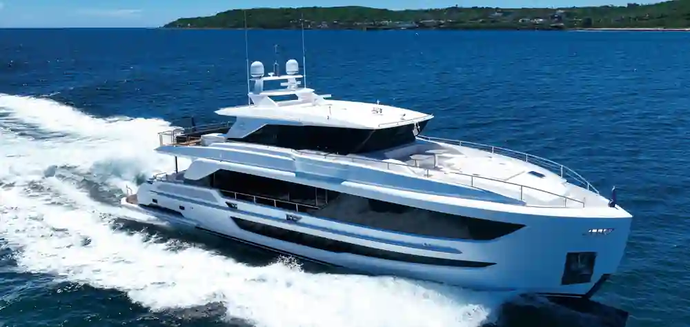 2026 Horizon FD90 for sale, on display at FLIBS 2026