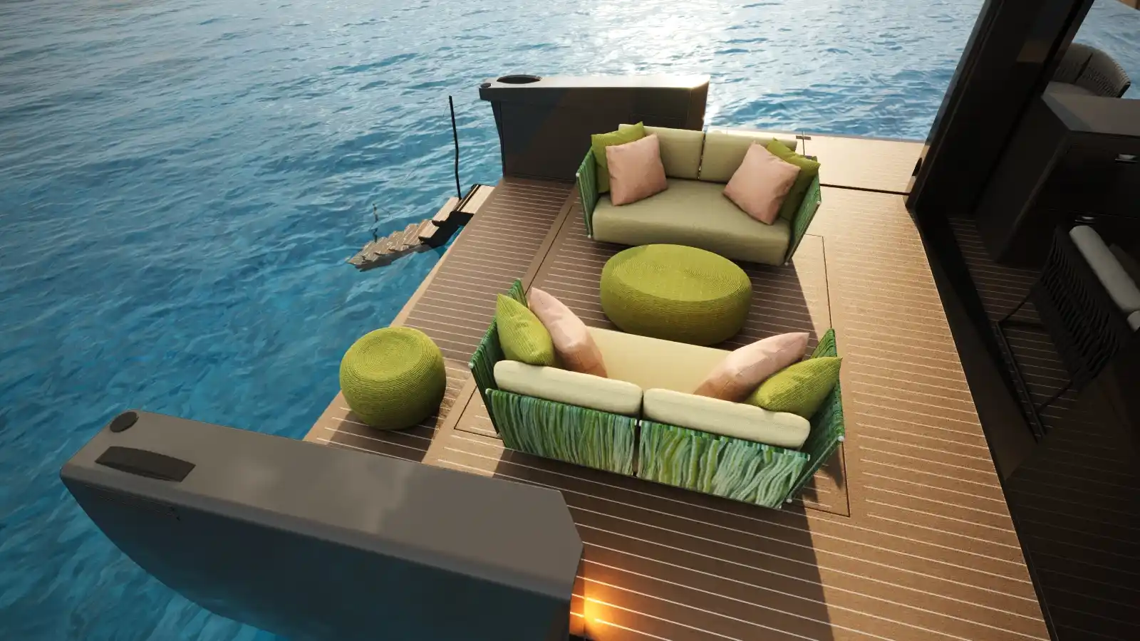 Forte Yachts 47 Lounge Deck Exterior
