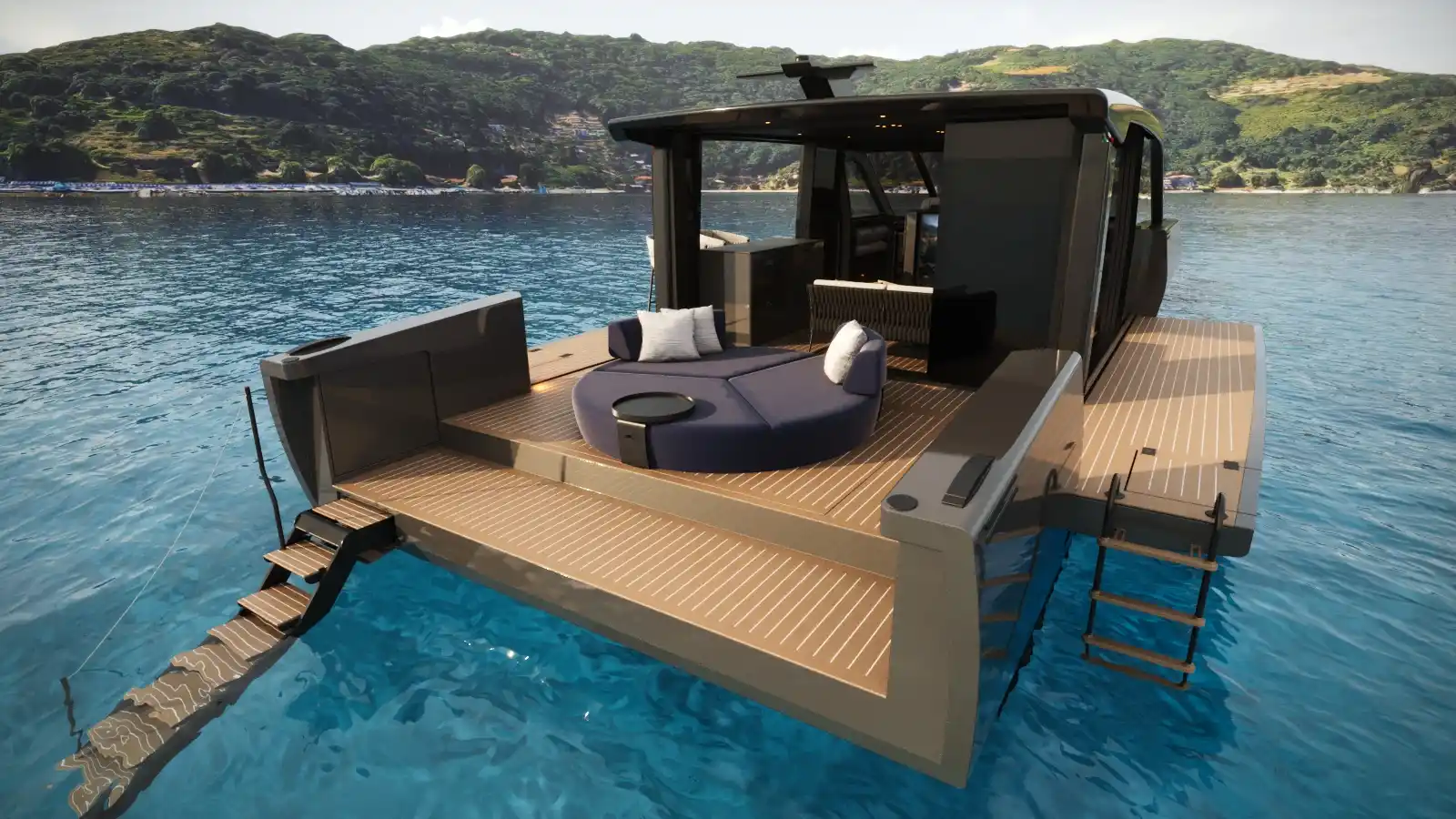 Forte Yachts 47 Lounge Deck Exterior