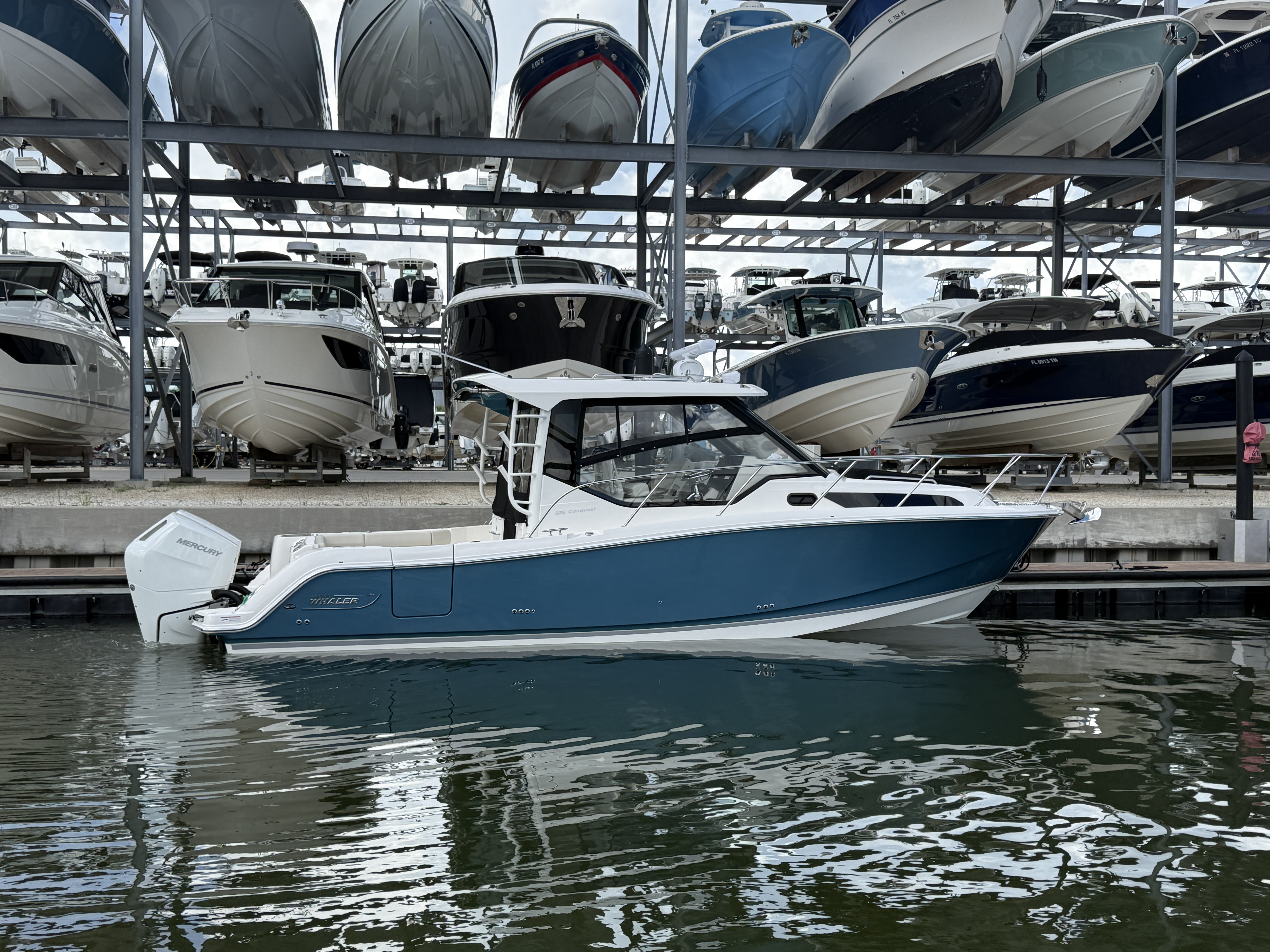 2027 Boston Whaler 325 Conquest for sale on YachtWay, same model as on display at FLIBS 2026