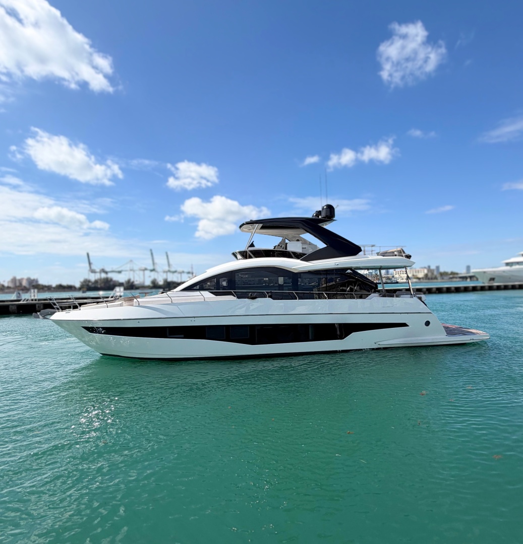2026 Astondoa 66 Flybridge for sale, on display at FLIBS 2026