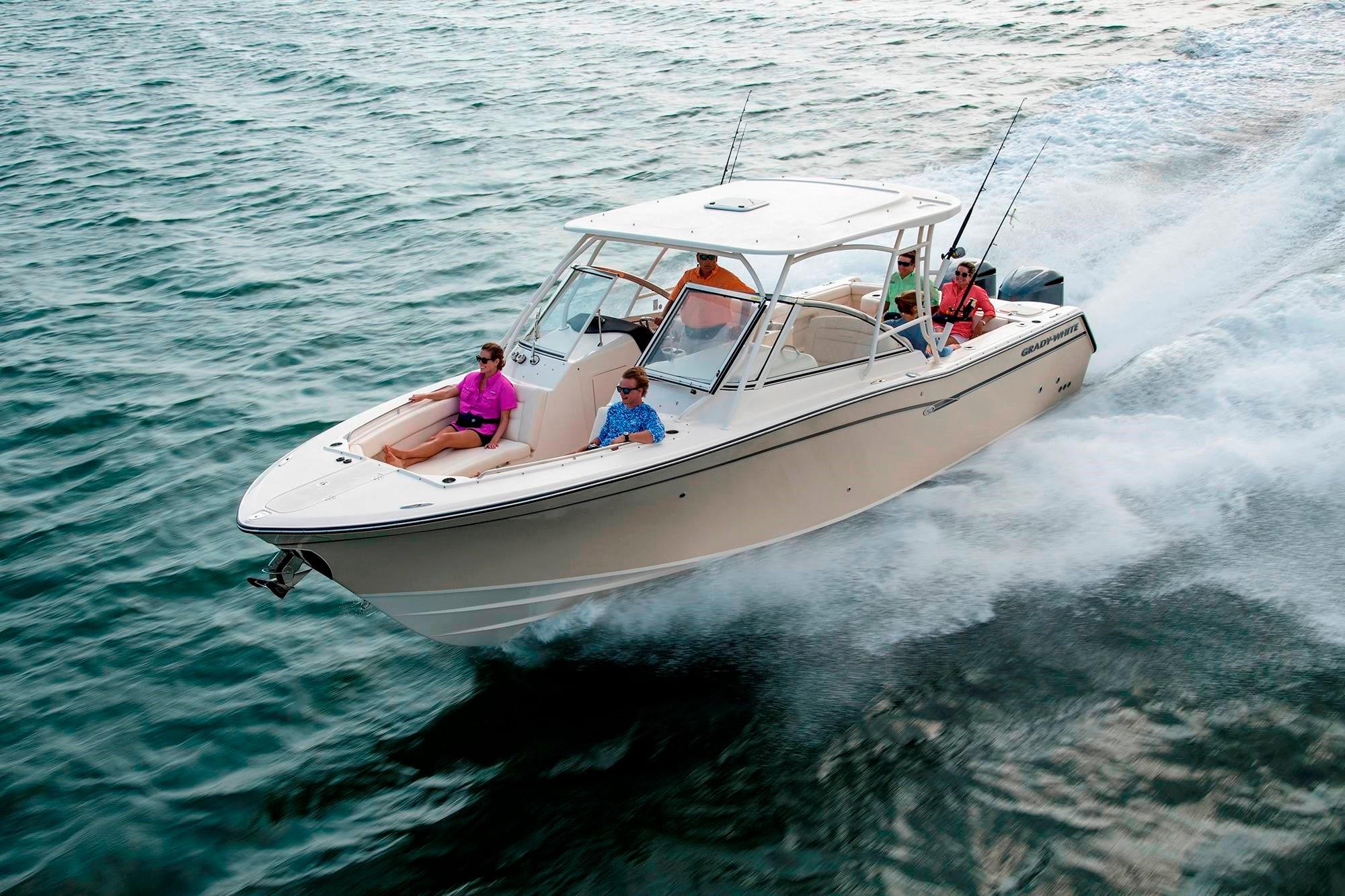 2027 Grady-White Boats Freedom 307 for sale on YachtWay, same model as on display at FLIBS 2026