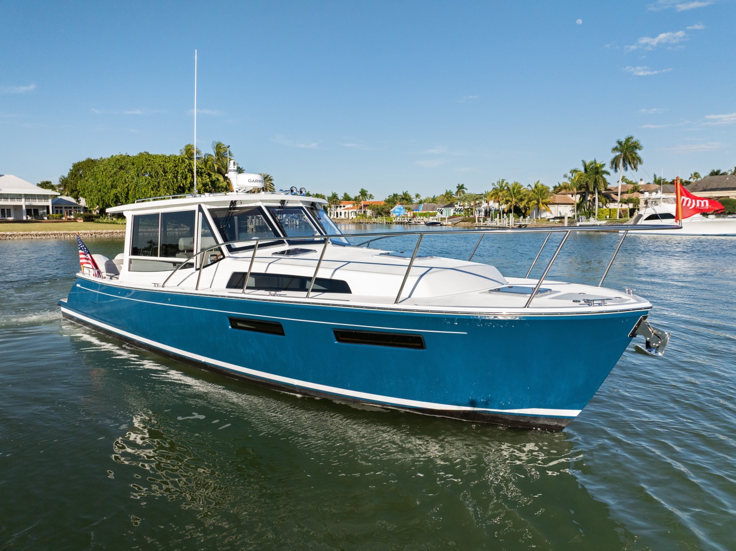 2026 MJM Yachts 47R for sale on YachtWay, same model as on display at FLIBS 2026