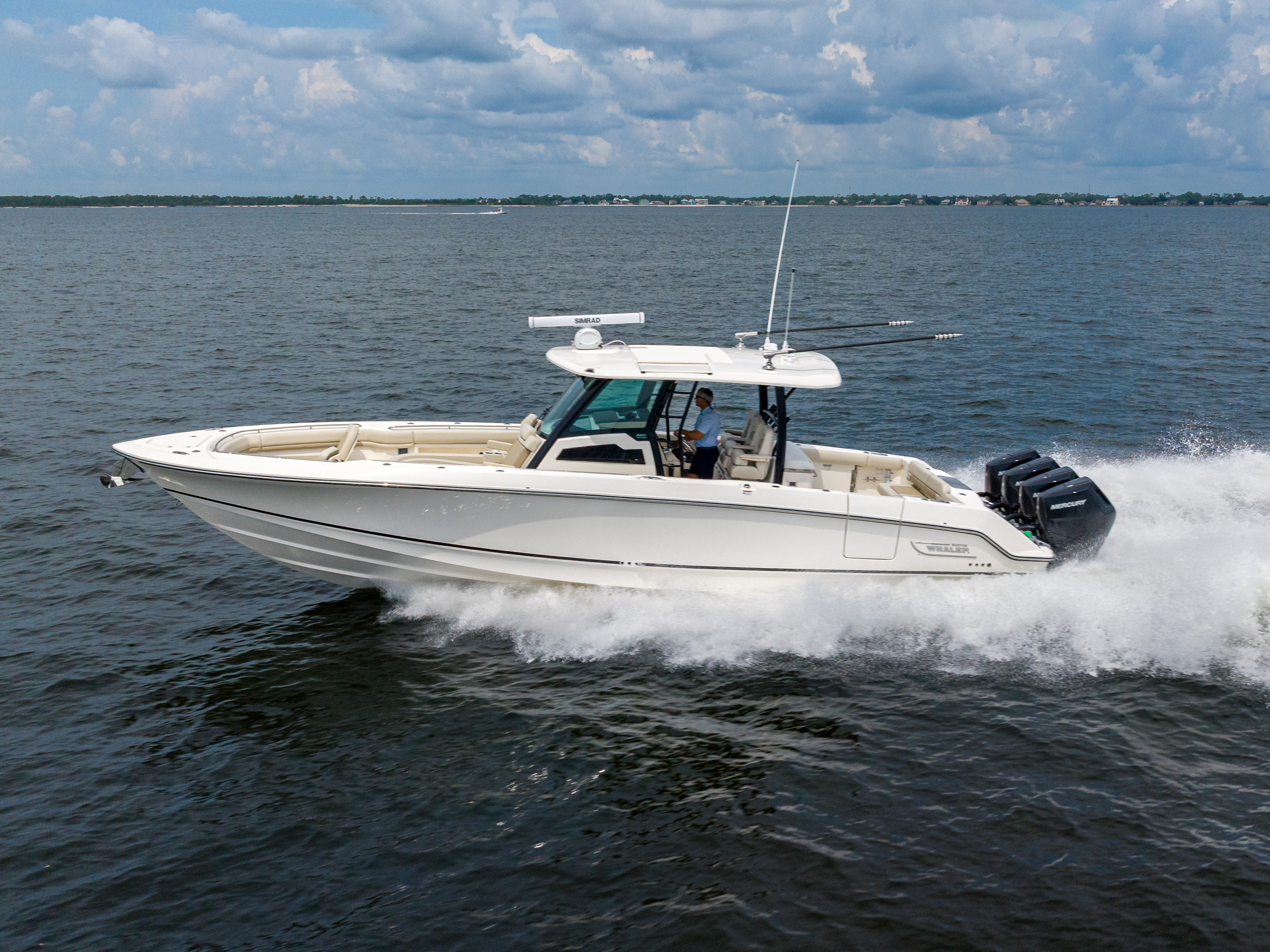 2027 Boston Whaler 380 Outrage for sale on YachtWay, same model as on display at FLIBS 2026