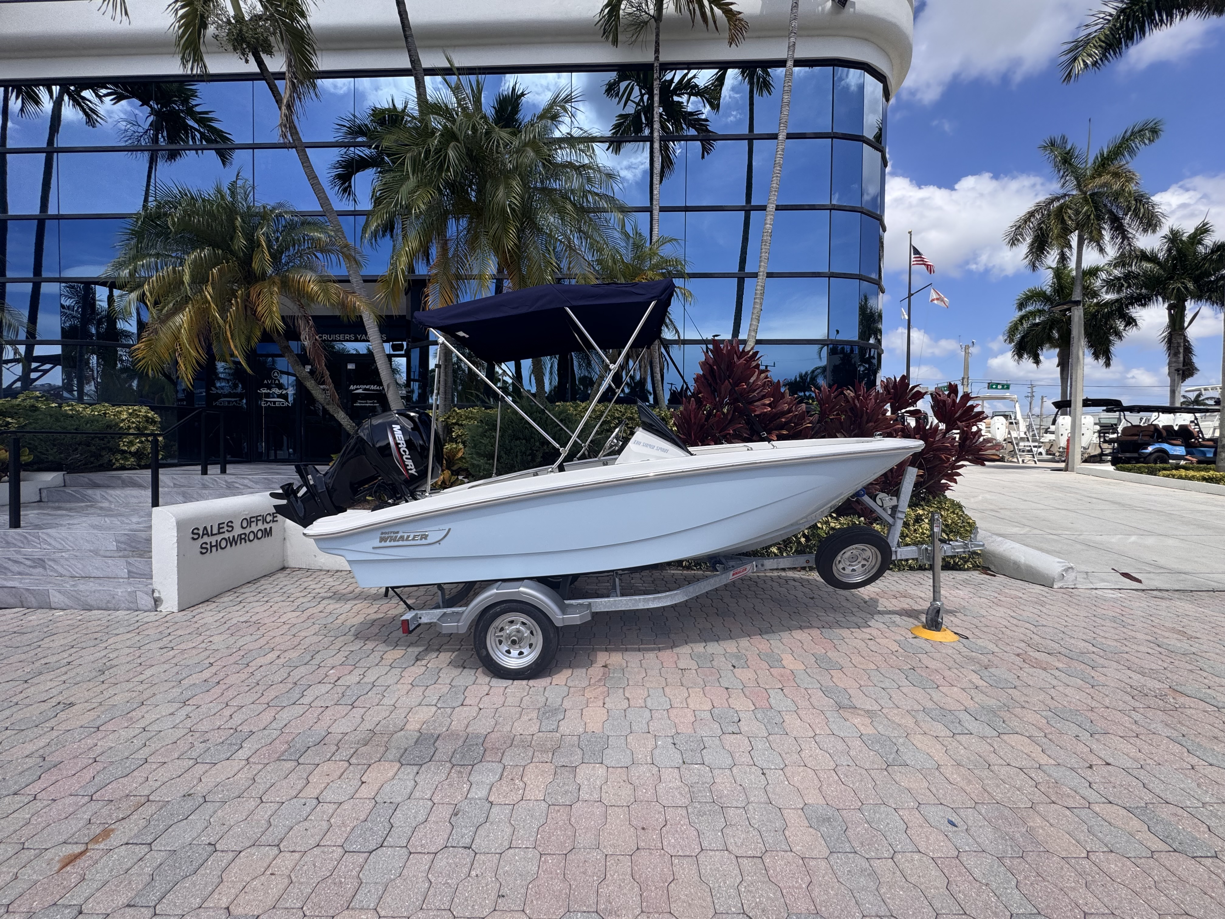 2027 Boston Whaler 130 Super Sport for sale, on display at FLIBS 2026