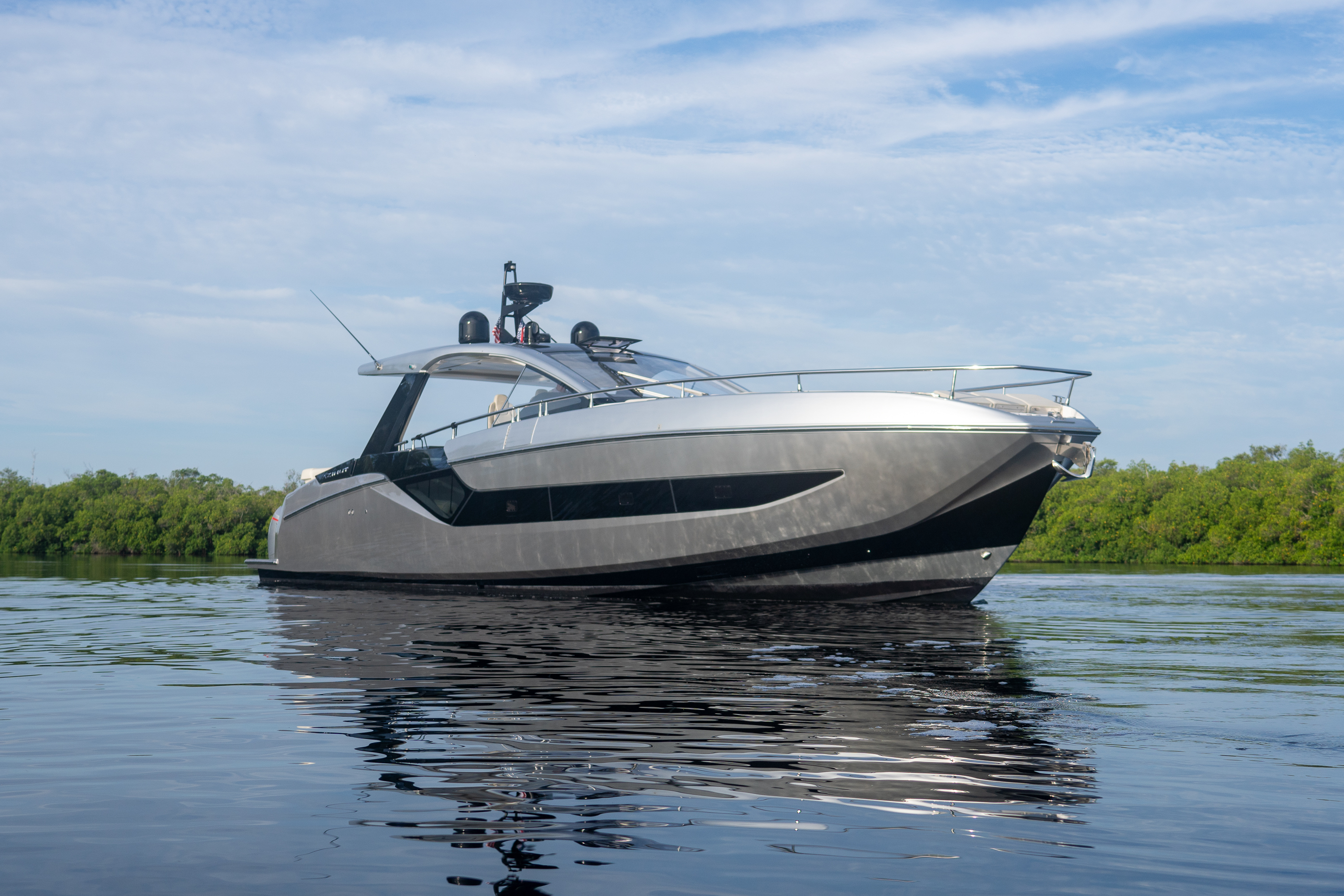 2022 Azimut Verve 47 for sale, on display at FLIBS 2026