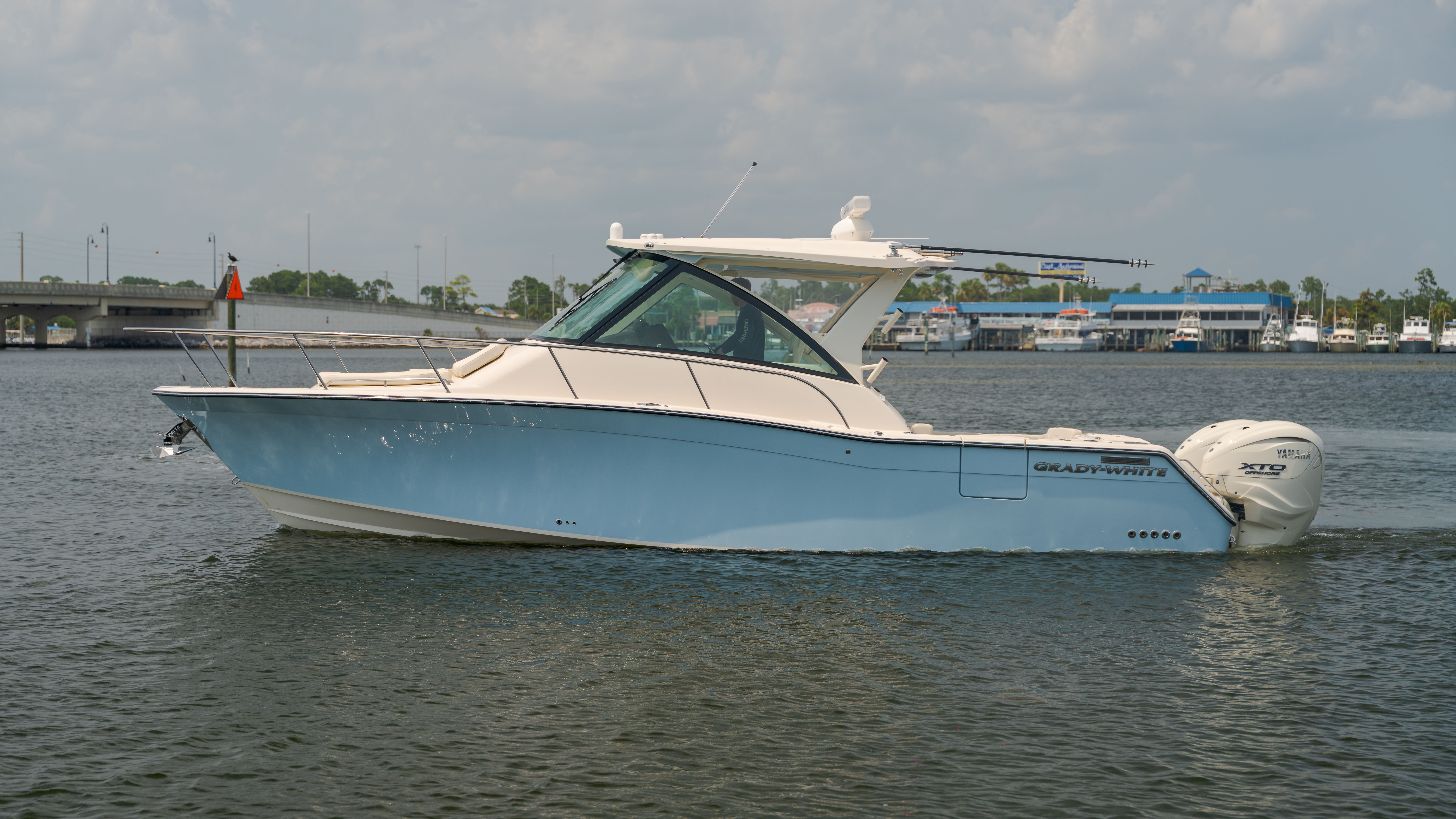 2027 Grady-White Boats Express 340 for sale on YachtWay, same model as on display at FLIBS 2026