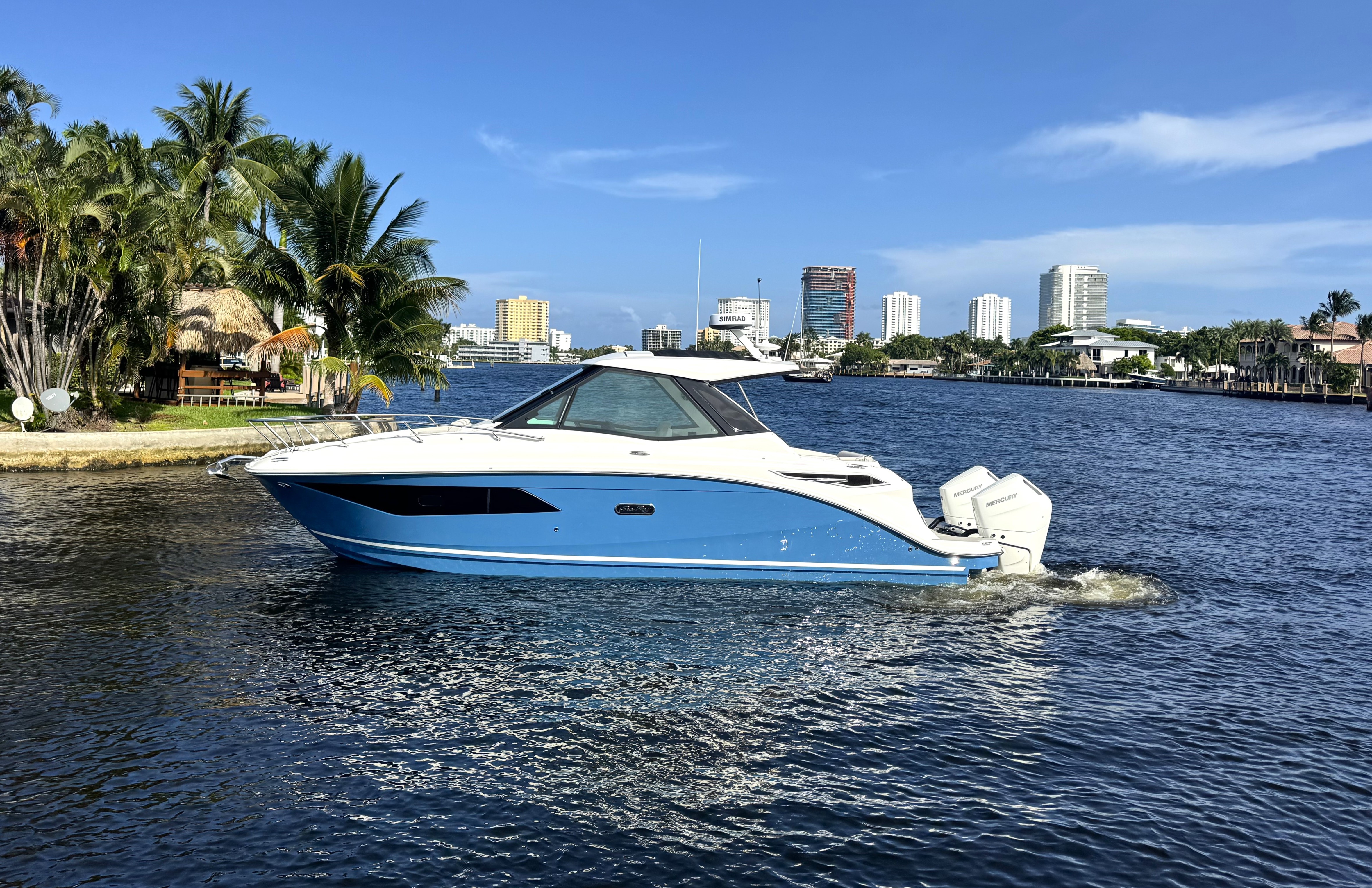 2027 Sea Ray Sundancer 320 Outboard for sale, on display at FLIBS 2026