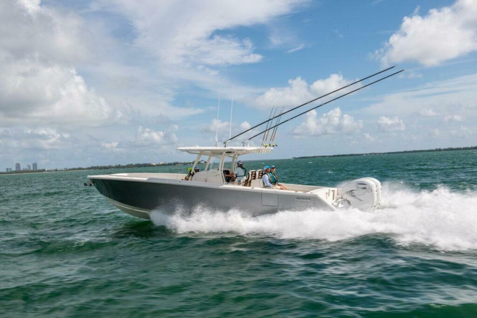 2027 Jupiter 38 for sale on YachtWay, same model as on display at FLIBS 2026