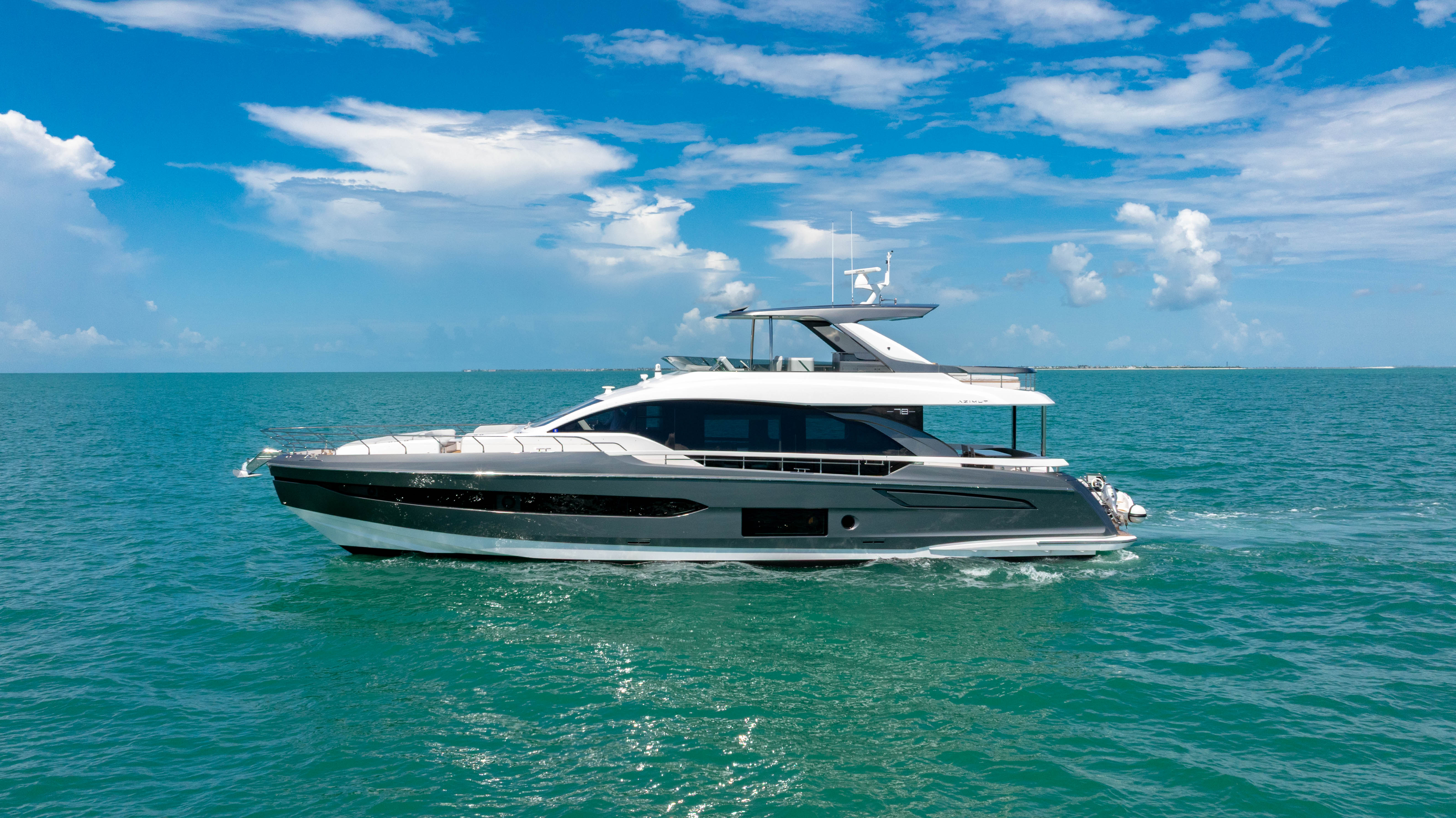 2025 Azimut Fly 78 for sale, on display at FLIBS 2026