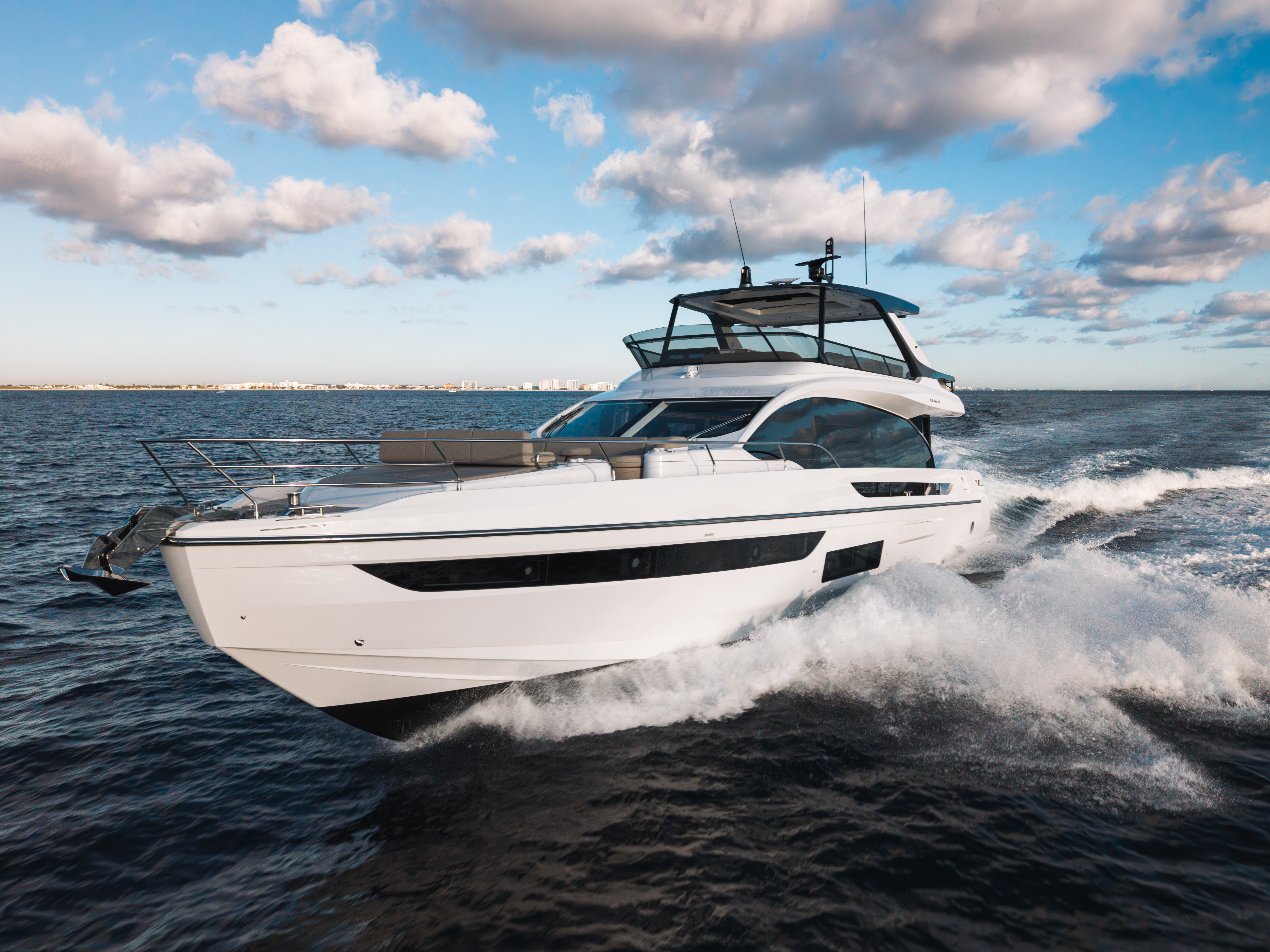2025 Azimut Fly 72 for sale, on display at FLIBS 2026