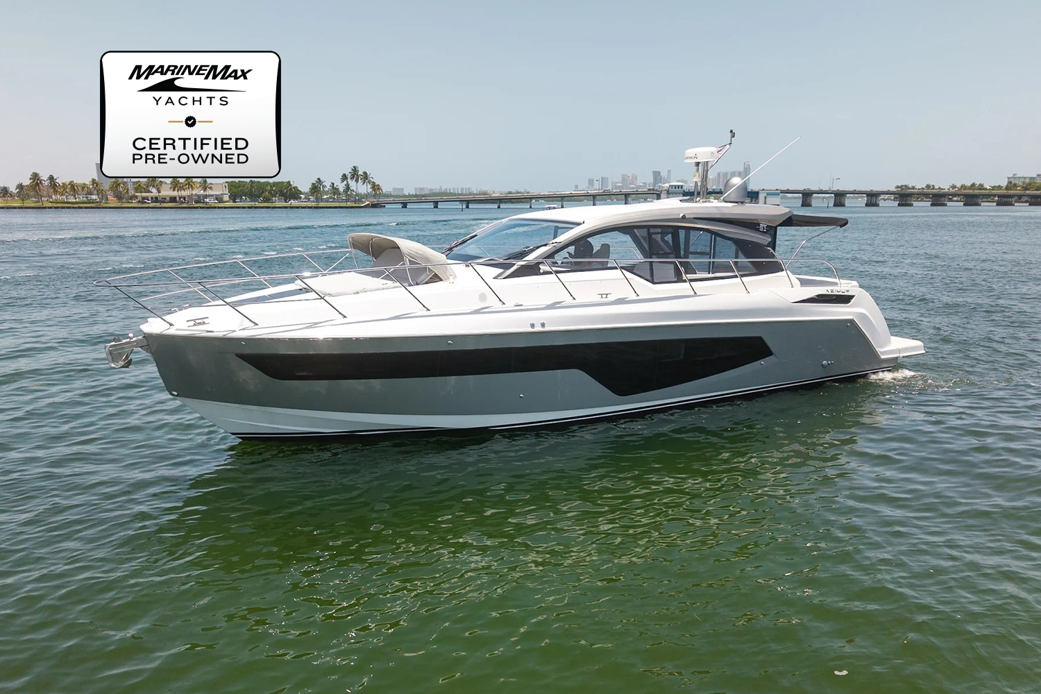 2025 Azimut Atlantis 51 for sale, on display at FLIBS 2026
