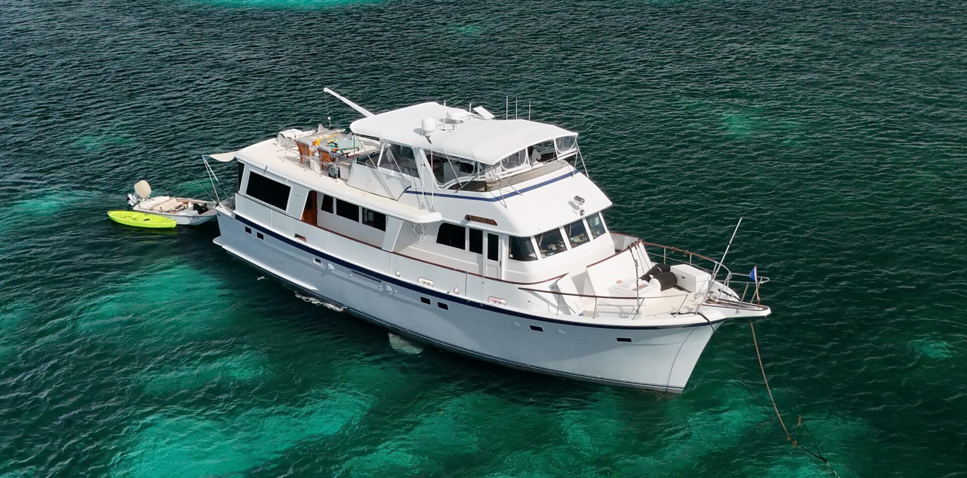 Exterieur van de Hatteras 65 LRC