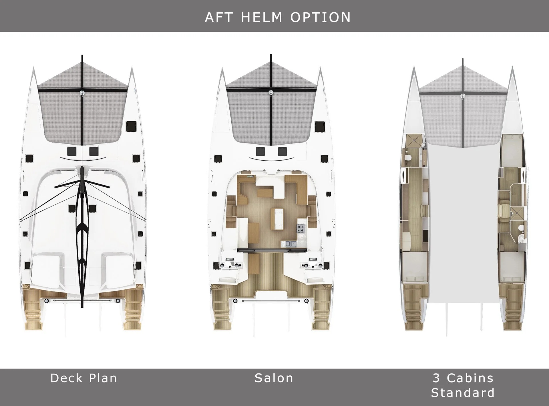 AFT Helm Option (3-Cabin Layout)