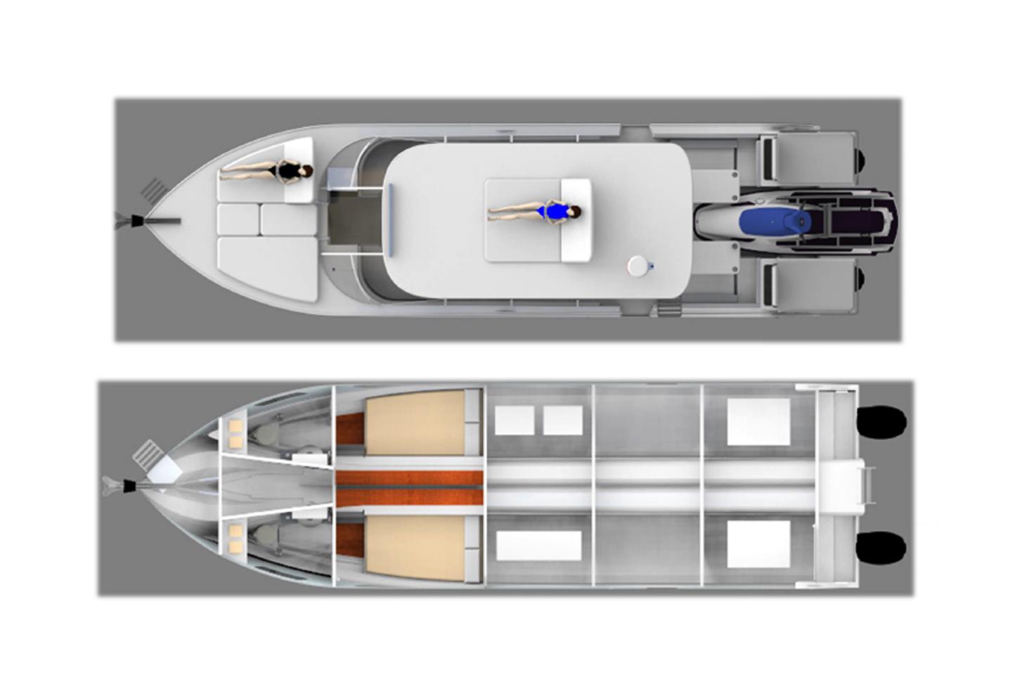 2 cabins layout