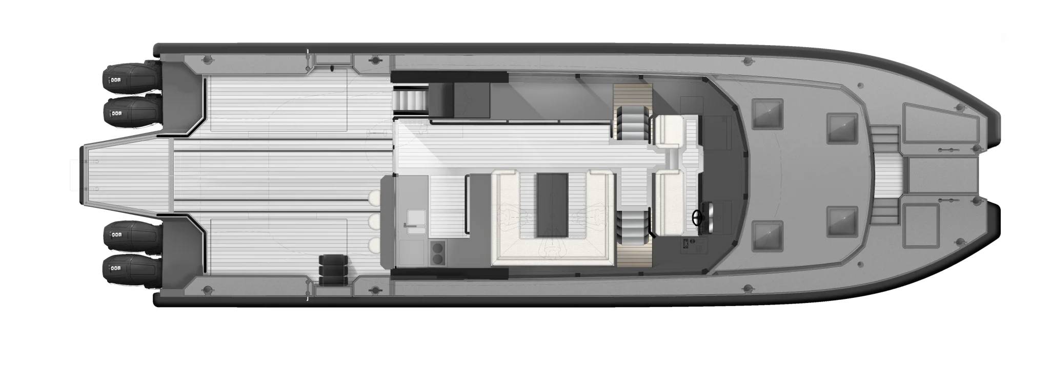 3-Cabin Layout With Split Master (Explorer)